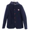 Danton Wool Blend Logo Embroidery Jacket 34 Navy Women Used