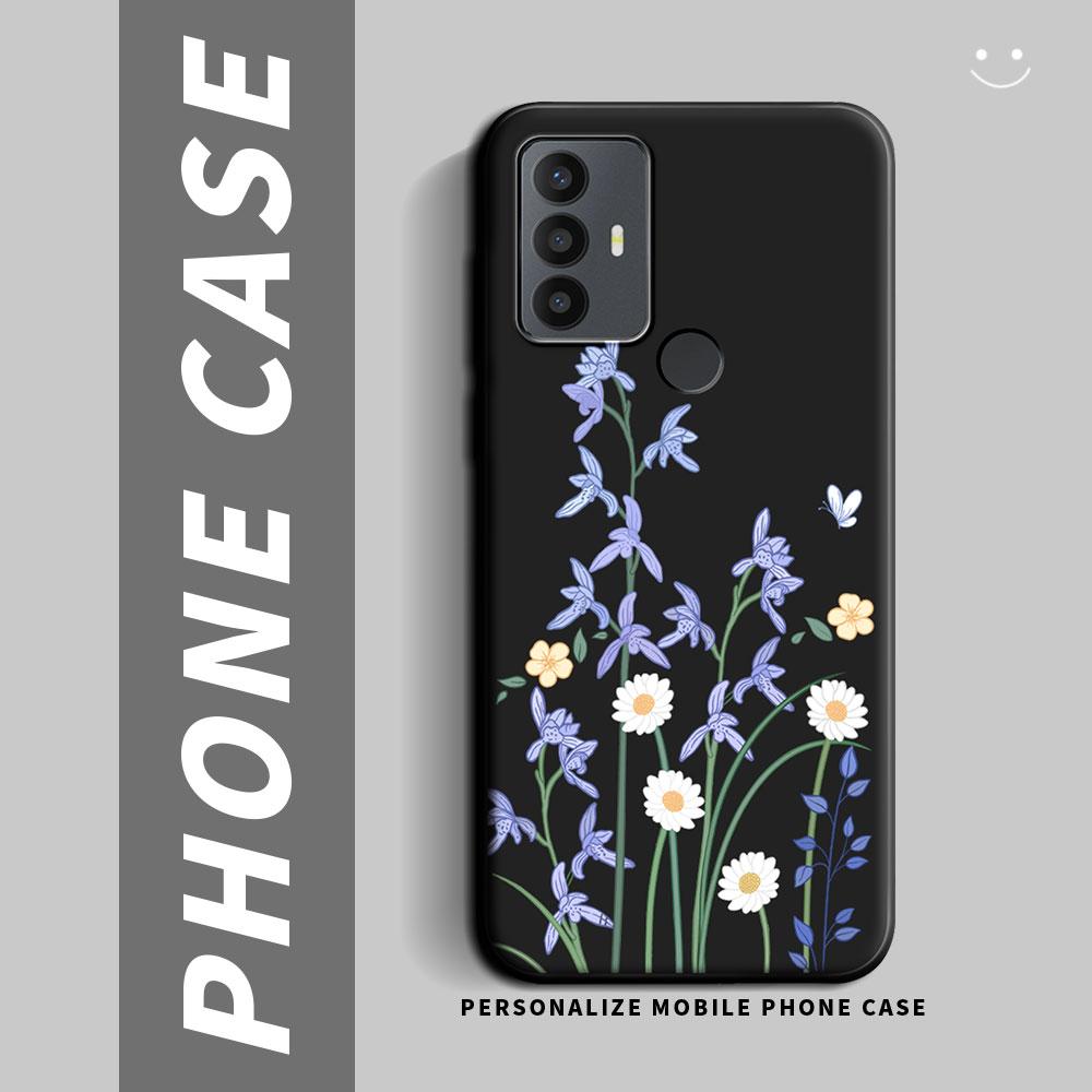 For TCL 30E / TCL 30 Plus Case Cartoon Cute Cat Flower Shockproof Silicone Soft TPU Phone Case For TCL 30 5G 30SE Back Cover