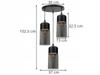 CEILING HANGING LAMP, GLASS PLAFON, LED LAMP