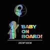 20*20 см милый астронавт ребенок на борту креативная наклейка на автомобиль узор автомобильный бампер внешние аксессуары виниловые наклейки