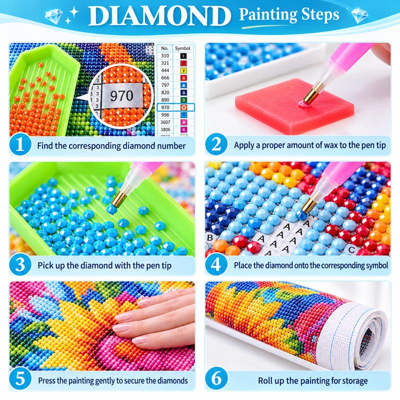 Komatsu 5D Diamond Painting Kit DIY Full Drill Diamond Art Home Wall Decor