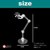 Rubonarie Figure Stand, Display Stand, Multi-Stand, Polycarbonate, 180-Degree Articulation, Plastic Model Figure, Set of 4 (Clear)
