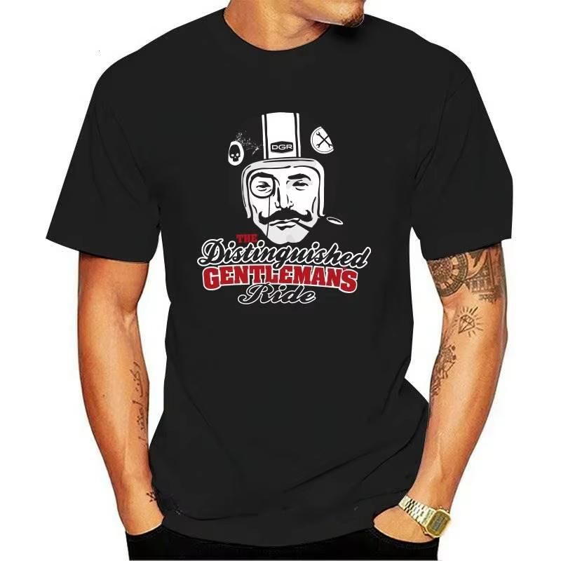 Gentleman Ride Distinguished Cafe Racer Biker Extremel Respect Высокое качество Мужская одежда Новая летняя крутая футболка Футболка