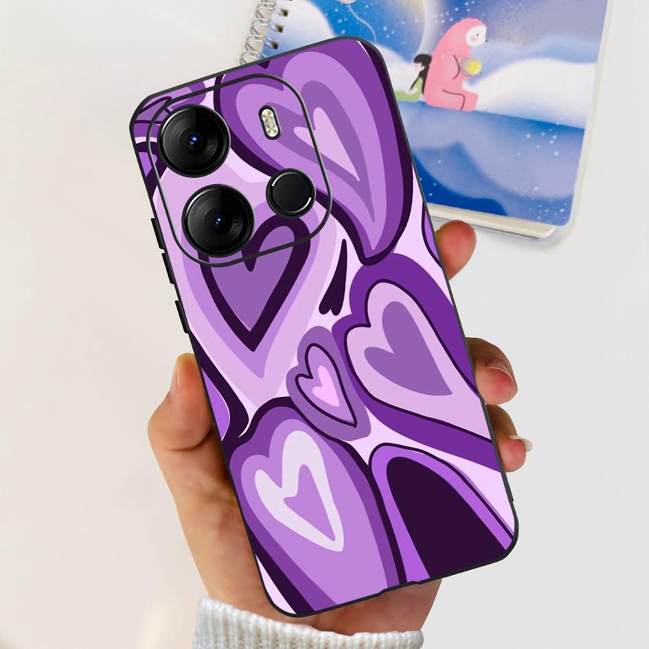 Чехол для Tecno Spark Go 2023 Модный Черный Силиконовый Мягкий Чехол для Телефона Для SparkGo 2022 Spark 6Go 2020 Задняя Крышка на Spark 8C Funda