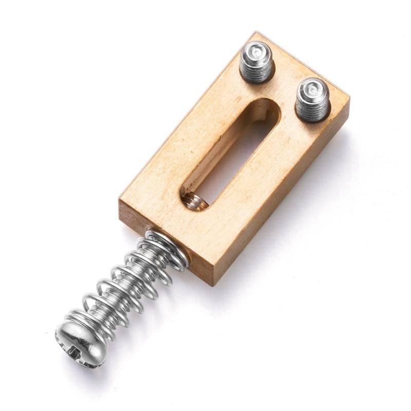 Набор для электрогитары 10,5 мм Тремоло бридж Порожек Латунь Плоская верхняя дека Порожки для гитарного бриджа с ключом Запчасти для электрогитары