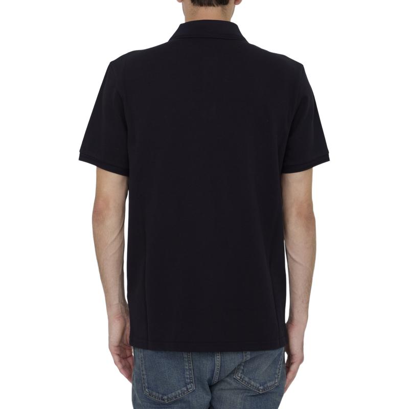 Moncler SS22 Straight Cut Solid Color Polo Shirt Men tops Blue 8A000098455677X