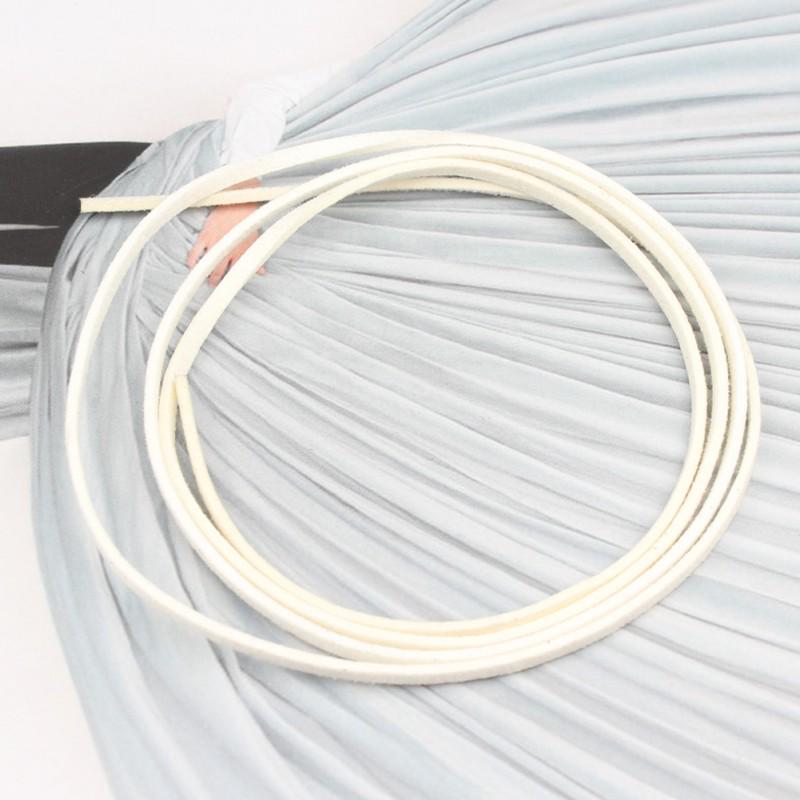 10 Colors 5M Flat Faux Suede 2.5mm Width Korean Velvet Leather Cord Rope String for Jewelry Making