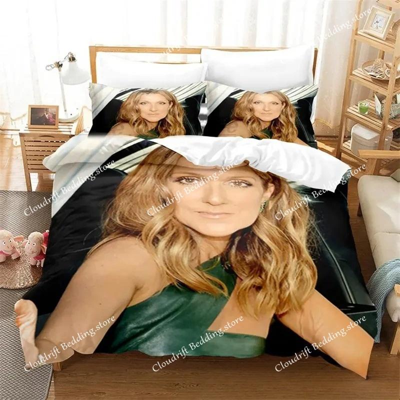 Постельное белье Rapper Singer C-CelineS Dion Комплект с пододеяльником и наволочками Singer C-Celine Dion Для спальни взрослого, мальчика, девочки Декор 963