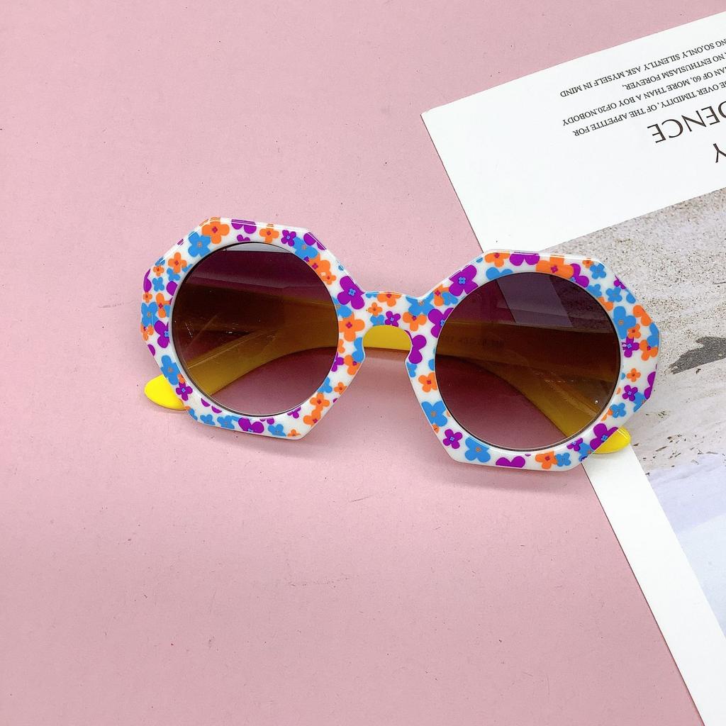 Детские солнцезащитные очки Модная ромбовидная сумка Цветок Защита от УФ-лучей Тренд Мальчики и девочки Детские солнцезащитные очки Солнцезащитные очки