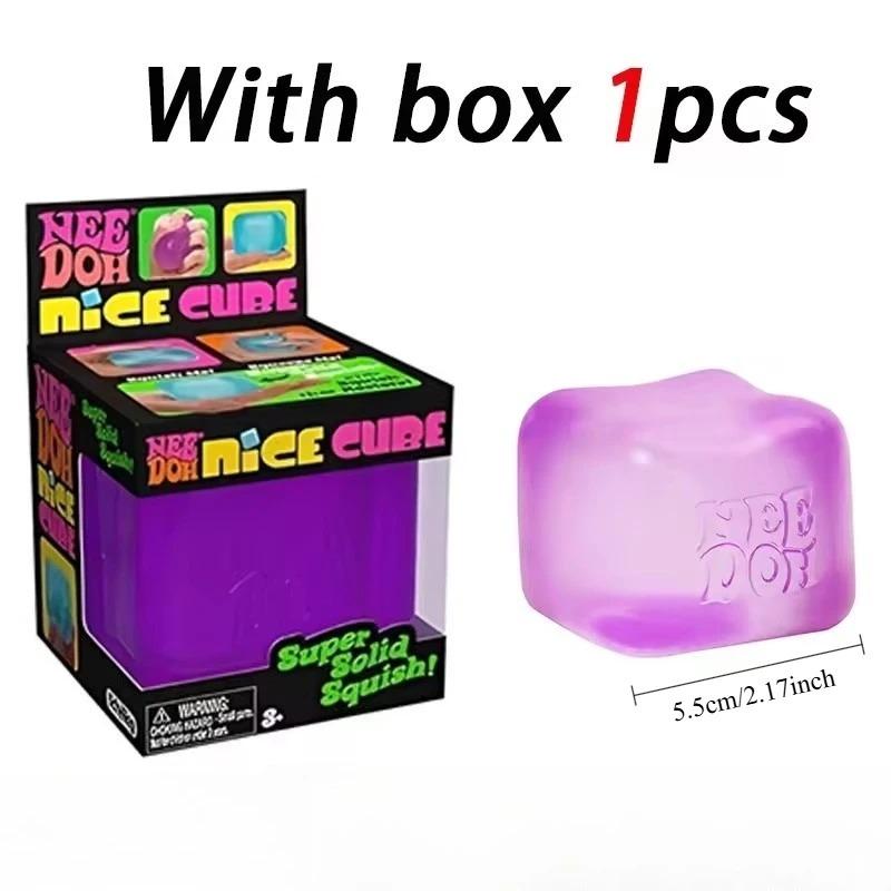 **Needoh Teenie Nice Набор из 4 мини-игрушек-антистресс Кубик Льда Мягкие игрушки с медленным отскоком Снимающие стресс Игрушки-антистресс для подарков на вечеринку