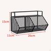 Adhesives Small Metal Basket Farmhouse Food Storage Mesh Bin Fruit Shelf Vegetable Rack Kitchen