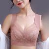 Сексуальное бесшовное белье с кружевной спинкой для женщин без стального кольца с фиксированной чашкой, большая и тонкая интегрированная майка и бюстгальтер