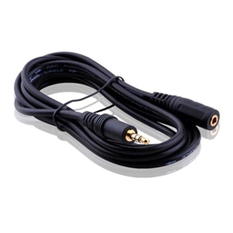 Удлинительный кабель 3,5 мм (папа-мама), кабель для наушников, стереофонический вспомогательный аудиокабель для ПК, кабель 3,5 мм (папа) на 3,5 мм (мама)