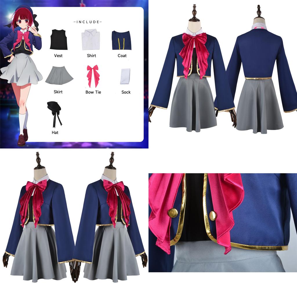 Authentic Star Hoshino Love Aqua Ruby Cosplay Attire For Kids Get Yours Now!