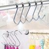1/5/10Pcs Bathroom Stainless Steel Home Kitchen S Shaped Hanger Hook Clasps Hooks Storage Rack