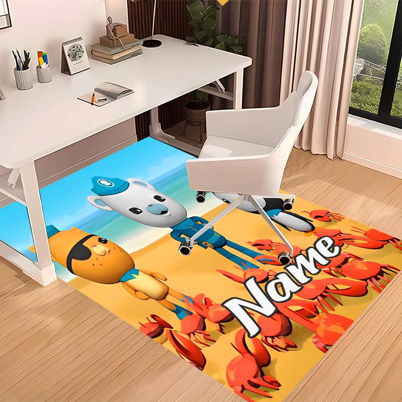 Custom personalization Octonauts Print Area Rug - Soft, Washable Non-Slip Indoor Mat,Living Room,Home&Office Decorative Rug