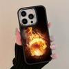 Flame Volleyball Pattern Phone Case Suitable for iPhone 17 16 15 14 13 12 11 Pro/Max/Plus Anti Drop and Anti Shock