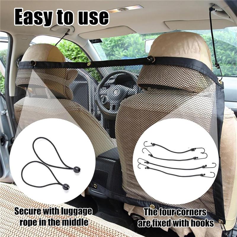 Pet Dog Car Front Seat Barrier Guard Safety Net Van Motorhome Protector Mesh