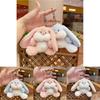 Cute Plush Bunny Keychain Soft Short Fur Stuffed Doll For Kids And Collectors