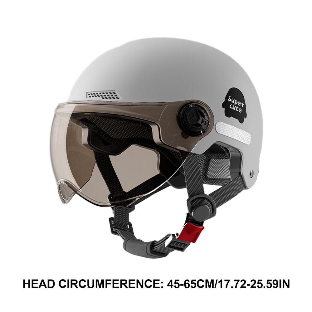 Open Face Motorcycle Helmet Scooter Safety Hat With Sun Visor For Men Women Lightweight Moto Helmet Motorcycle Accessories