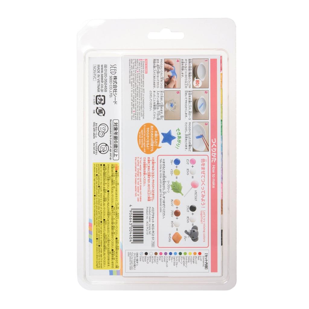 Набор пластилина и пластика SEED 5 штук ACG-PC2-S1-5P