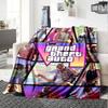 1pc Blanket - Game Grand Theft Auto Print Design,Lightweight Blanket for Sofa,Bed- Soft &Warm,Gift for All Seasons
