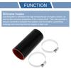 X AUTOHAUX Silicone Hose, Silicone Tube, Intercooler, Turbo, Intake Pipe, Black, Length 5.0 inches