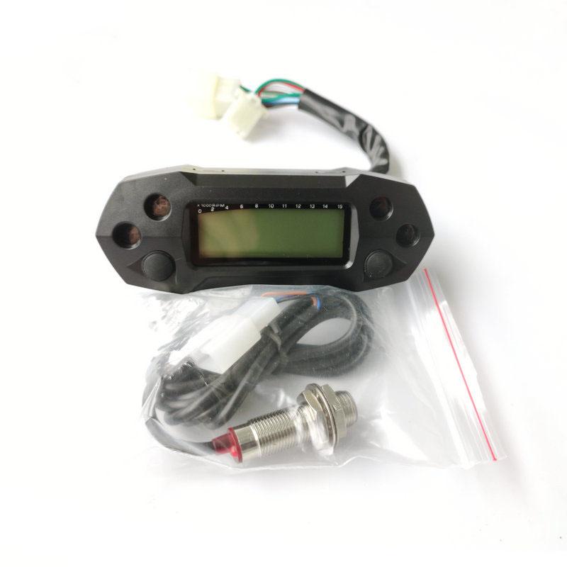 Universal For 1,2,4 Cylinder 15000RPM Motorcycle LCD Speedometer Digital Electric Modified Mini Adjustable Speed Meter Odometer