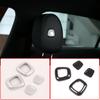 For Mercedes Benz A B GLE GLS Class W177 W247 W167 X167 Seat Accessories Interior Headrest Button Cover Chrome Trim