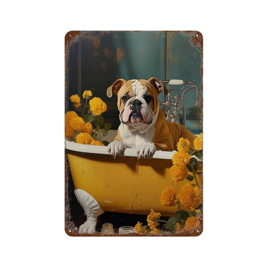 Смешные животные Туалет Металлические таблички Декор Горилла Слон Кошка Собака Настенное искусство Жестяная табличка Постеры Картинка для ванной