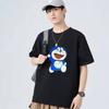 M-5XL Men's Fashion T-shirt Loose Round Neck Tops Trendy Versatile Cartoon Animation Printing T-shirt