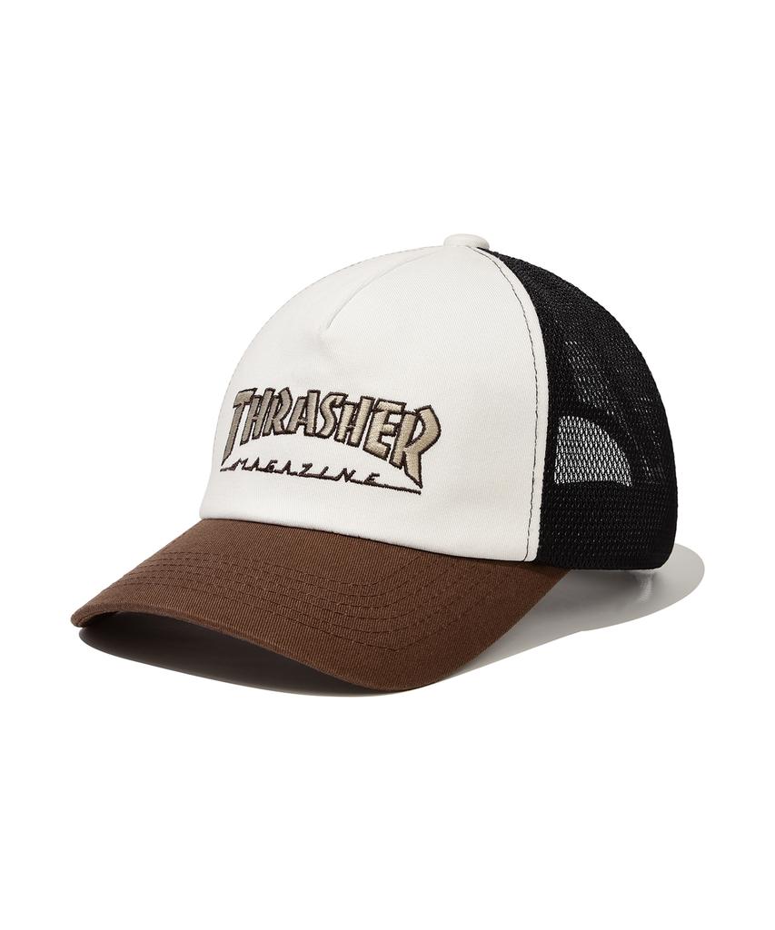 Treasure Mesh Cotton 5-Point Cap Brown