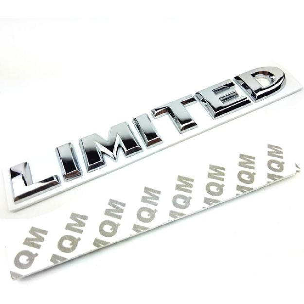 HUAPX® 3D Metal Limited Emblem Badges,1Pack OEM Chrome Aluminum Alloy Badges Decal Suit for Side Fender Rear Trunk Tailgate with Adhesive Tapes Auto