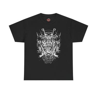 Jungle Rot Anti-Aircraft Skull Soldiers Military Design Rock Band Unisex T-Shirt