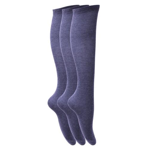 Floso Girls Long Cotton Socks (3 Pairs)