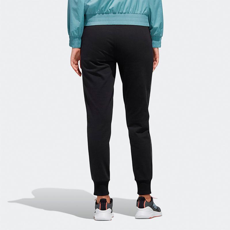 Adidas Женские облегающие трикотажные спортивные брюки с принтом Neo Letter, черные EI4272