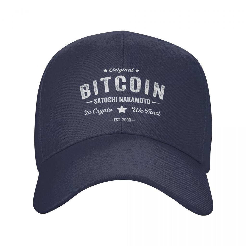 Bitcoin Satoshi Nakamoto In Crypto We Trust Бейсбольная кепка унисекс Женская регулируемая шляпа для папы с блокчейном Защита от солнца Snapback Шляпы