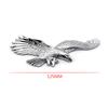 3D Chrome Color 120mm Flying Eagle Car Stickers Logos Emblem Decal