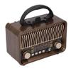 Retro Vintage Radio Portable AM FM SW Radio Bluetooth 5.4 1200mAh Battery with Antenna Type C AUX USB Port