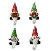 Christmas Gnome Figurine Cartoon Sitting Faceless Dwarf Resin Statue Sculpture Home Office Desktop Decoration Ornament
