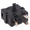 16A Кулисный переключатель Поворотный переключатель 3 контакта 5 контактов AC250V Черный