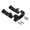 Motorcycle 4" Handlebar Riser Clamp Kit For Harley Softail Breakout 1.25" Bar