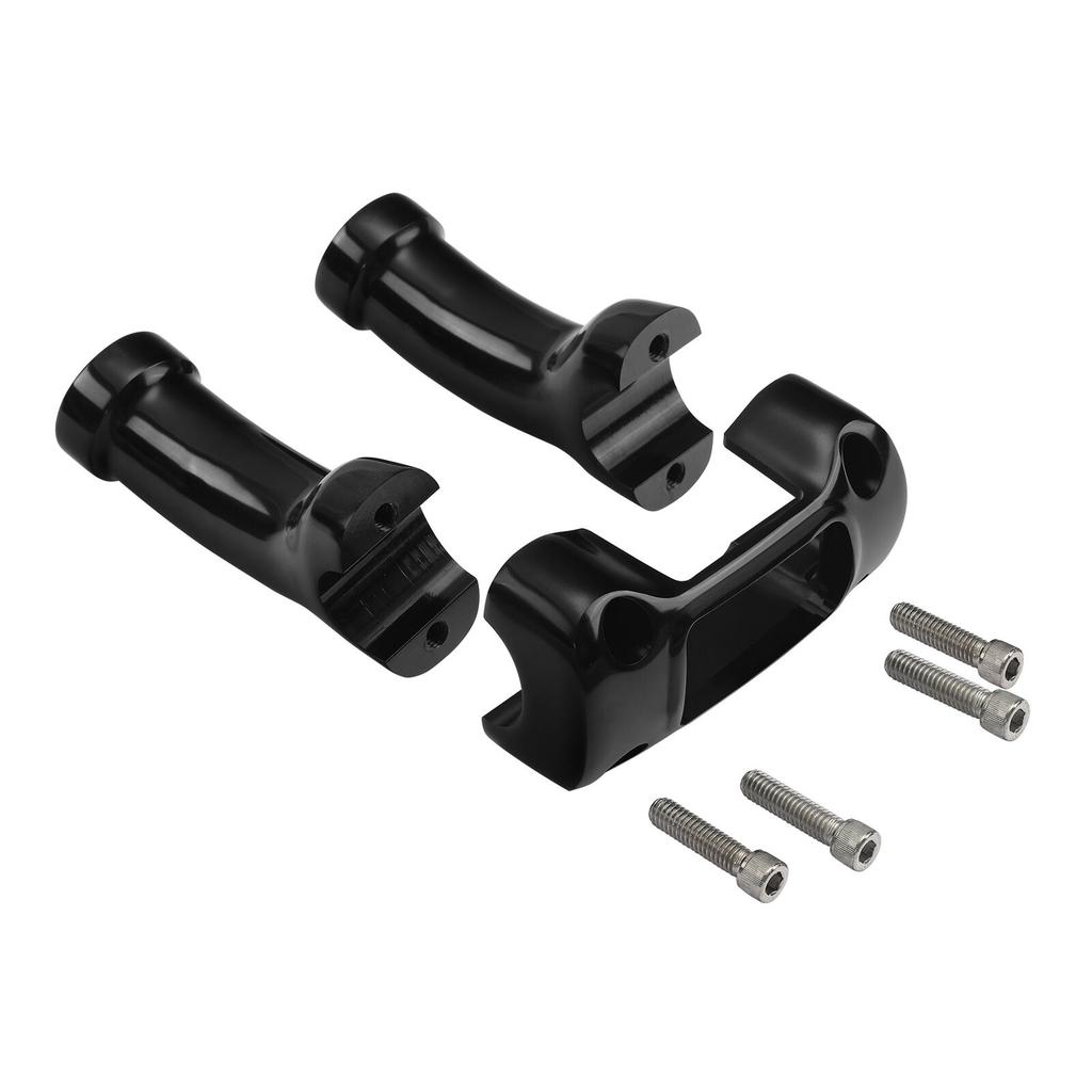 Motorcycle 4" Handlebar Riser Clamp Kit For Harley Softail Breakout 1.25" Bar