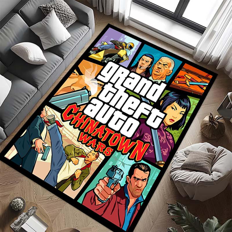 Urban Conflict: Chinatown War carpet printing floor mats Dormitory decoration Art Christmas gifts