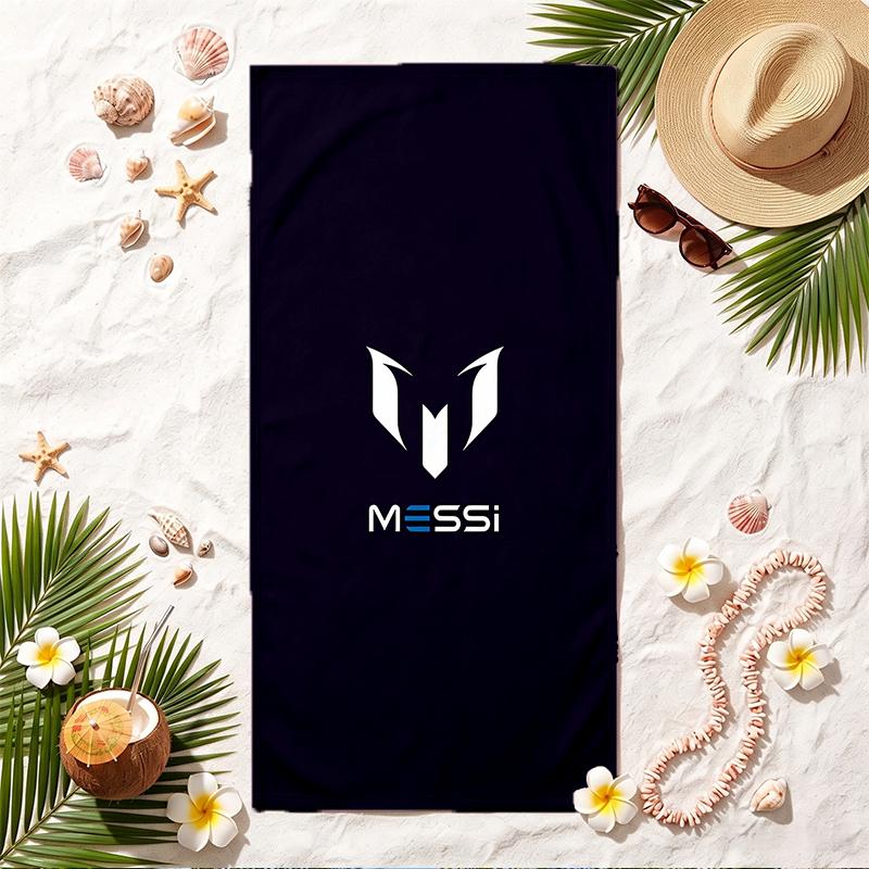 Lionel Messi Soft Beach Towel Stylish Beach Pool Towel for Summer Seaside Vacation Travel