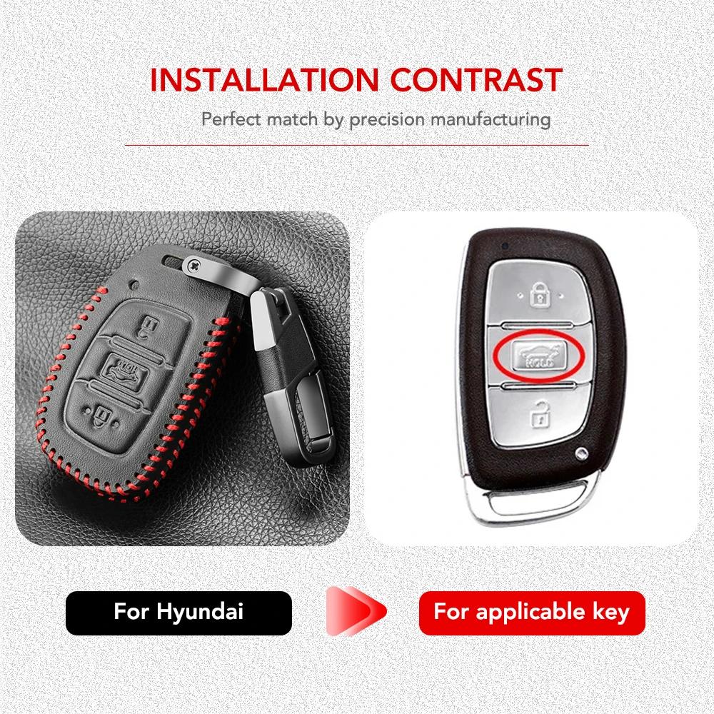 3 4 кнопки автомобильный смарт-ключ чехол крышка для Hyundai Tucson Santa Fe Rena Sonata Elantra Creta Ix35 Ix45 I10 I30 I40 аксессуары