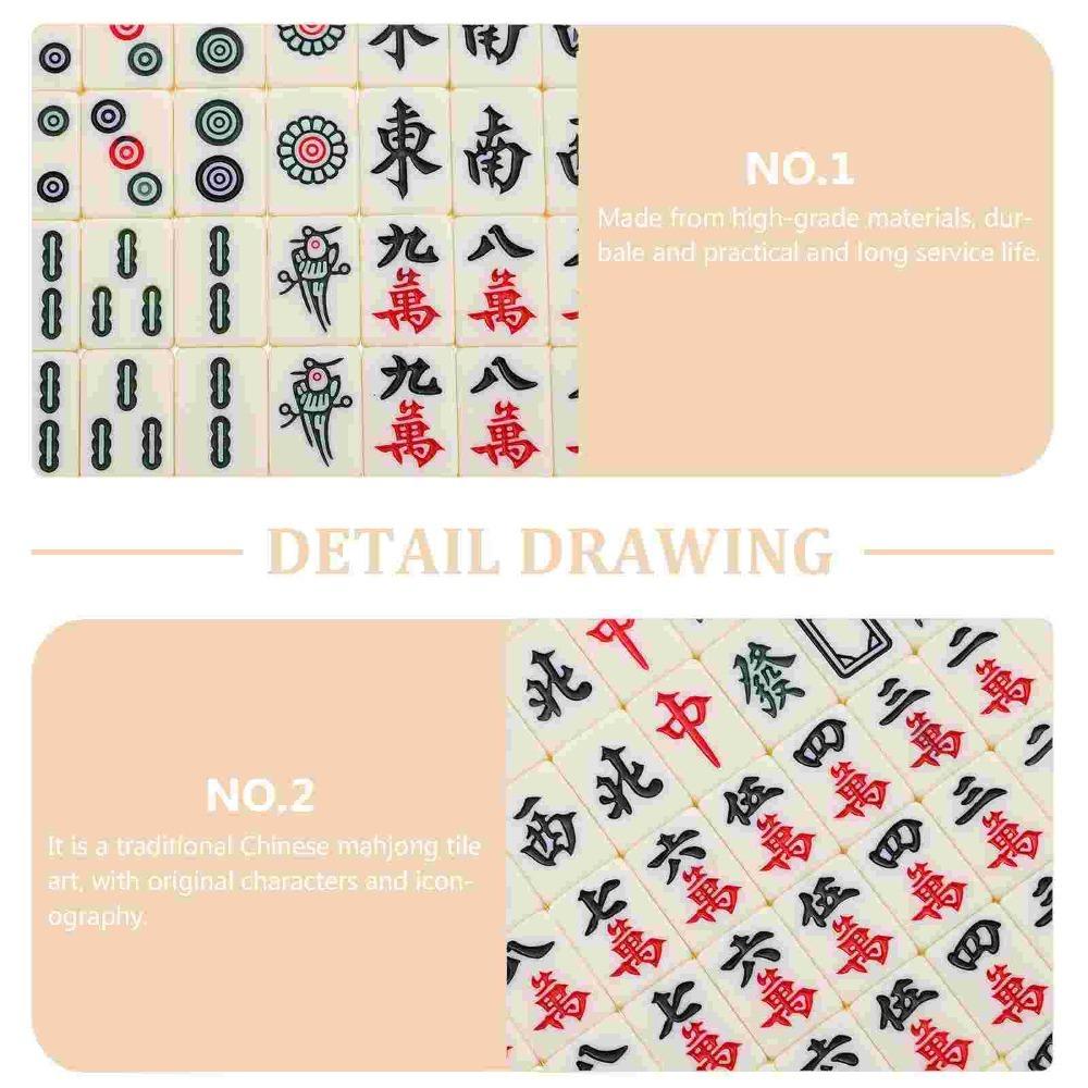 Игры Настольная игра Маджонг Настольная игра Мини-набор маджонга Китайский маджонг Игра Китайский антикварный маджонг