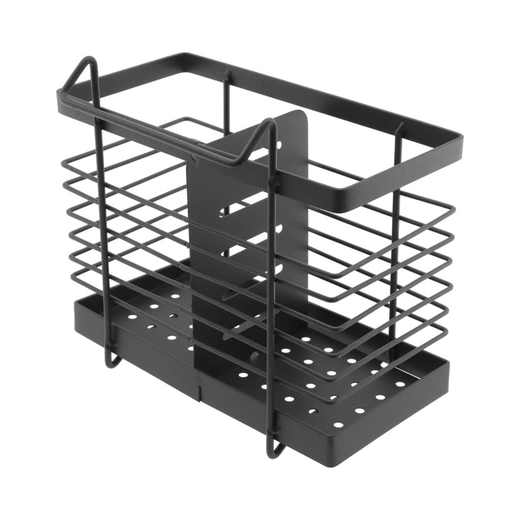 Stainless Steel Chopsticks Basket Chopsticks Tube Drainable Fork Spoon Storage Box Kitchen Utensils Storage Rack