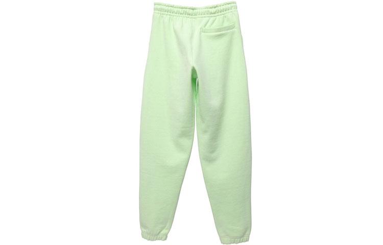 Nike Мужские вязаные спортивные штаны, насыщенный зеленый цвет, с умеренной манжетой AV8279-701