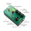 MOSKYAudio Booster/Overdrive гитарная педаль эффектов с 4 переключателями режимов и регуляторами уровня/тона/драйва, компактная